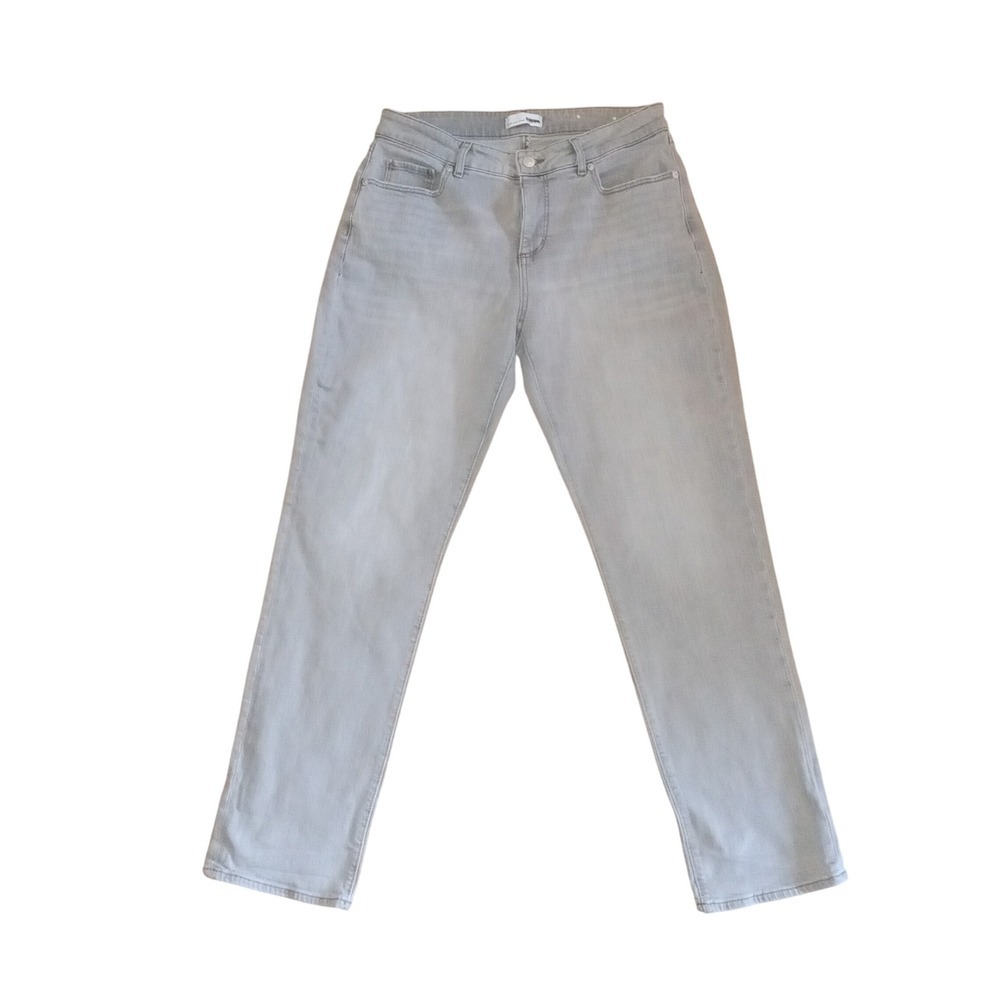 NEW LOFT Jeans Size 4 Grey Denim  Modern Straight Leg Womenswear